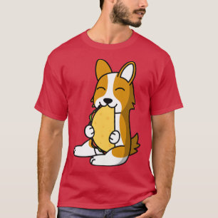T-shirt Corgi Mange Un Chien Taco-469