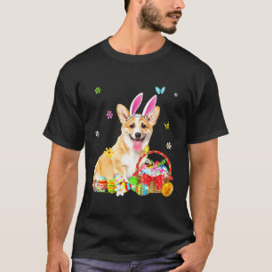 T-shirt Corgi mignon Joyeux Chien de Pâques