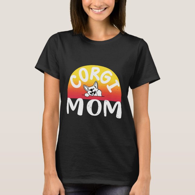 T-shirt Corgi Mom 320 (Devant)