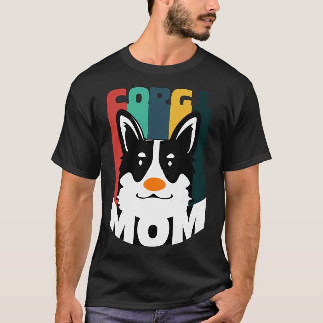 T-shirt Corgi Mom 488 (Devant)