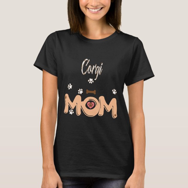 T-shirt Corgi Mom 853 (Devant)