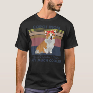 T-shirt Corgi Mom Bandana Match Vintage Mother's Day Dog L