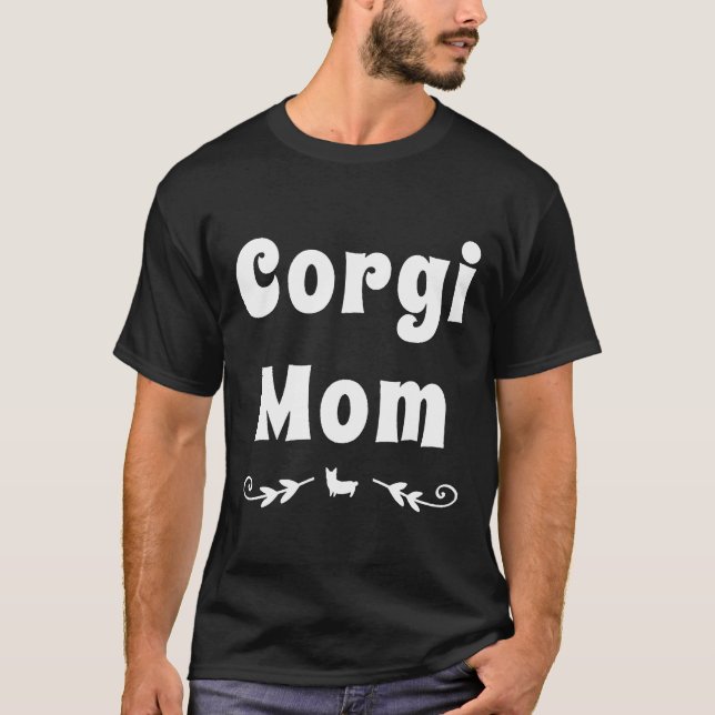T-shirt Corgi Mom Corgi conception de chien (Devant)