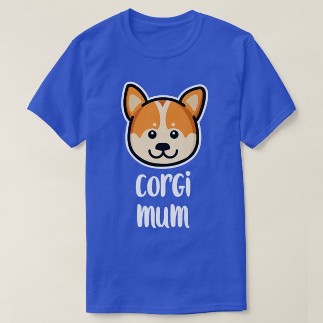 T-shirt Corgi Mum Amoureux des chiens-579 (Design devant)