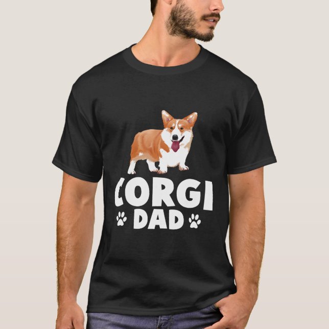 T-shirt Corgi Papa (Devant)
