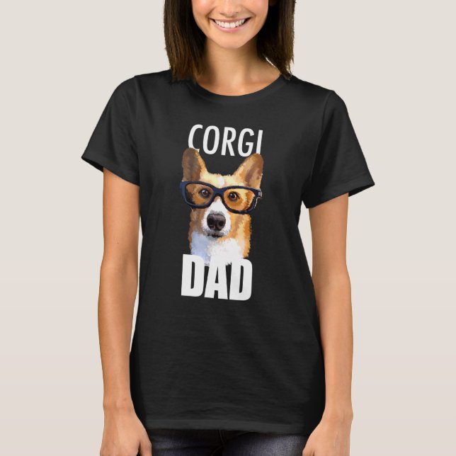 T-shirt Corgi Papa Chien Tee (Devant)