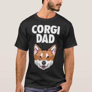 T-shirt Corgi Papa Chien Visage
