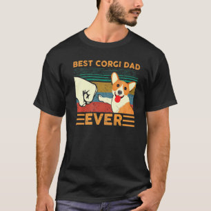 T-shirt Corgi Papa jamais Vintage rétro essentiel