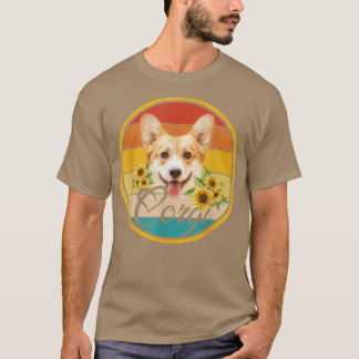 T-shirt Corgi Papa Maman Papa Cadeau Fête Des Pères Amoure