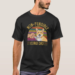 T-shirt Corgi Papa non fongible Irremplaçable Père Crypto