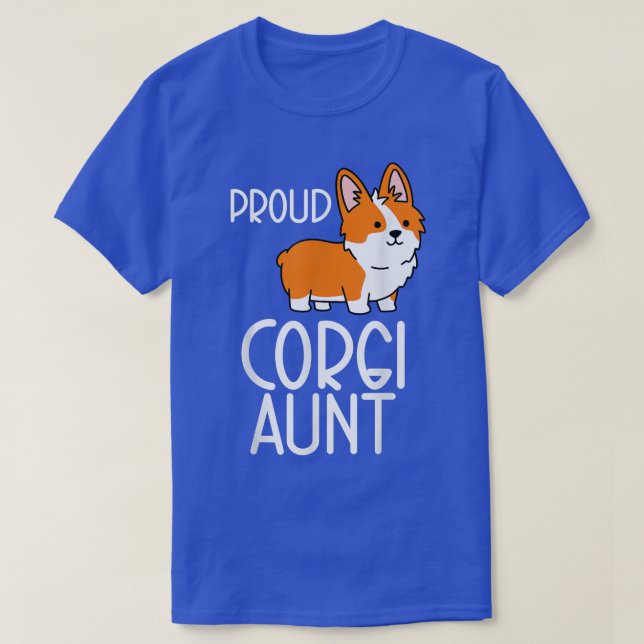 T-shirt Corgi Pembroke Lover Fier Corgi Tante (Design devant)