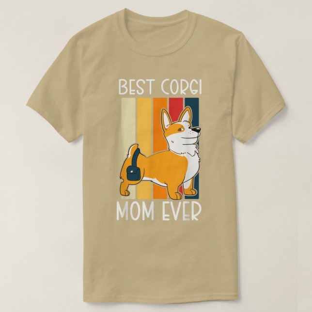 T-shirt Corgi Pembroke Welsh Best Corgi Maman Jamais (Design devant)