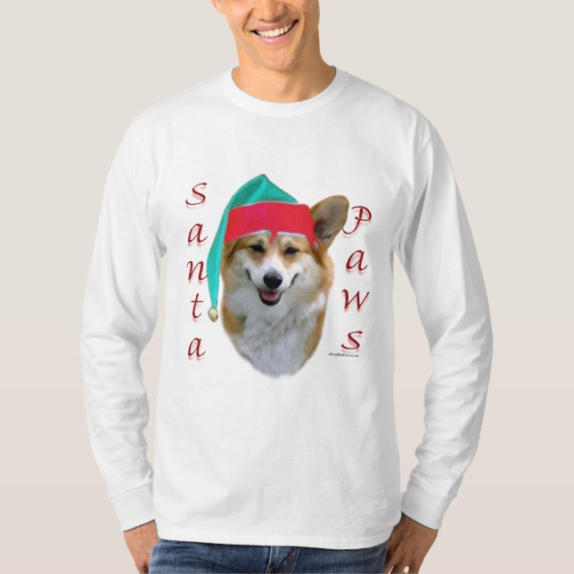 T-shirt Corgi Père Noël Paws (Devant)