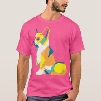 T-shirt Corgi Pop Art Chien Propriétaire Pembroke Welsh Co