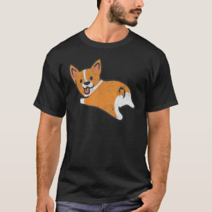 T-shirt Corgi Porgi branché Allongé