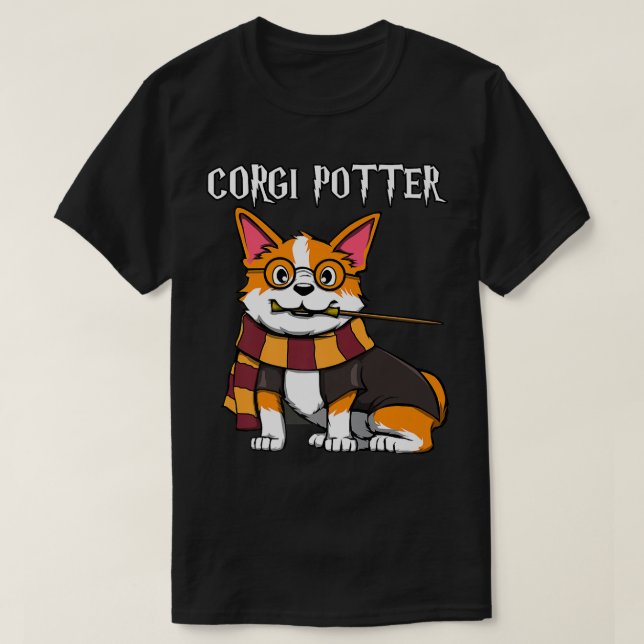 T-shirt Corgi Pottergift For Corgi Loversfunny Pawter Dog- (Design devant)