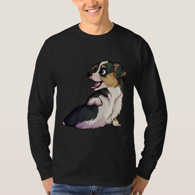 T-shirt Corgi pour bébé avec lecteur de disquette (Devant)