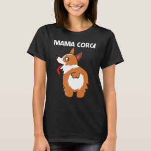 T-shirt Corgi Pour Femmes Maman Chien Animal Chien Proprié
