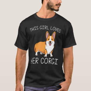 T-shirt Corgi Pour Filles Enfants Gallois Corgi Chien Anim