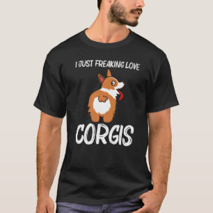 T-shirt Corgi Pour Hommes Femmes Chien Animaux Poignées Pr