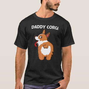 T-shirt Corgi Pour Hommes Papa Animal Chien Animal Chien P