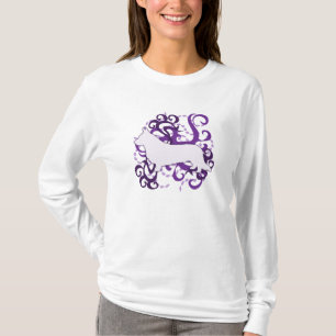 T-shirt Corgi pourpre de Gallois de cardigan de remous