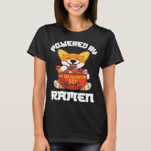T-shirt CORGI POWERESSÉ PAR RAMEN   Kawaii Corgi Manger Ra
