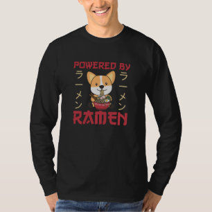 T-shirt Corgi Propulsé Par Ramen Cute Kawaii Noodle