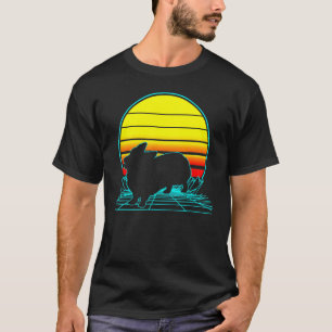 T-shirt Corgi Rétro Vaporwave