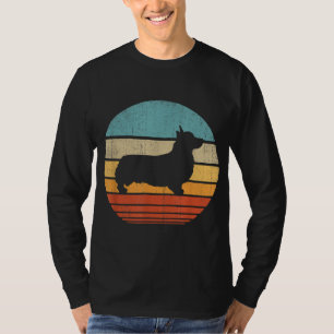 T-shirt Corgi Retro Vintage 60s les années 70 Sunset Amour