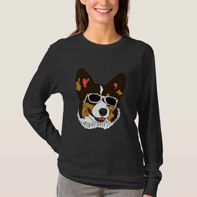 T-shirt Corgi Rockin Shades (Devant)
