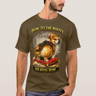 T-shirt Corgi Royal Rump | Chien Groovely Drôle