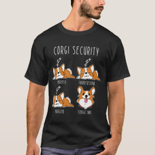 T-shirt Corgi Sécurité Corgi Chien Humour