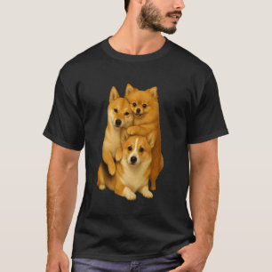 T-shirt Corgi Shiba Inu Pomeranian