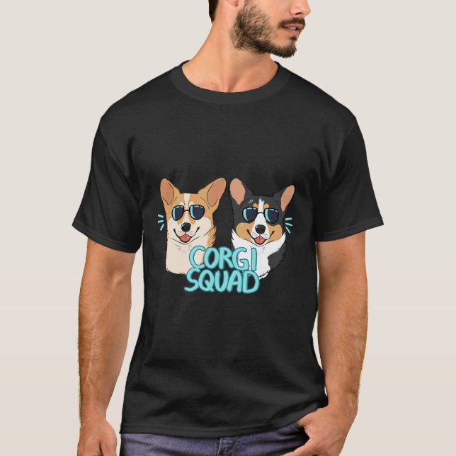 T-shirt Corgi Squad Le Docteur Et La Reine (Devant)