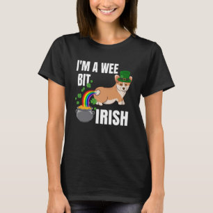 T-shirt Corgi St Patrick s Day Je suis un Wee Bit irlandai