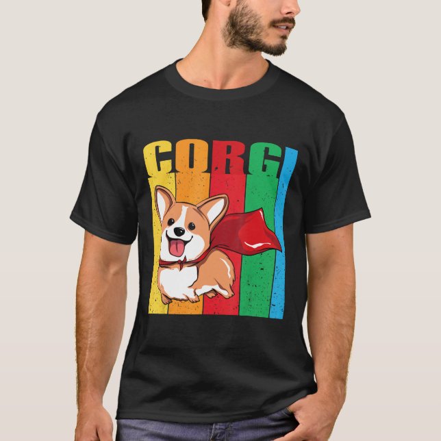 T-shirt Corgi Superhero T Chien (Devant)