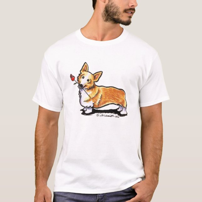 T-shirt Corgi Sweetheart (Devant)
