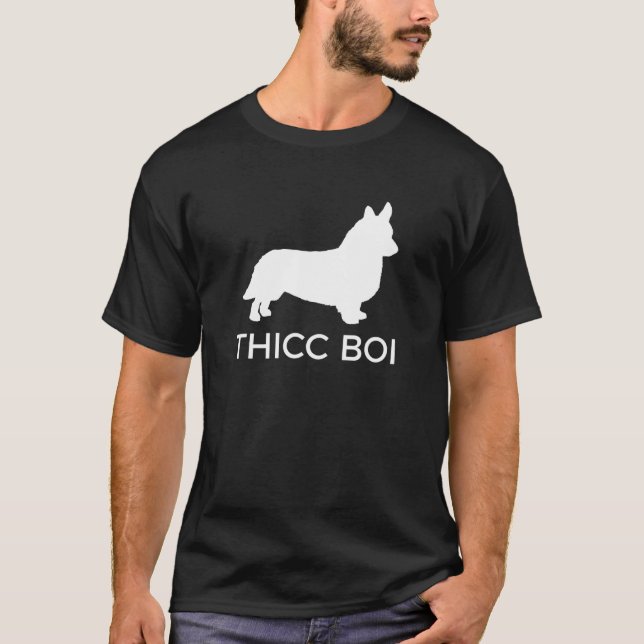 T-shirt Corgi Thicc Boi Corgi Corgi (Devant)