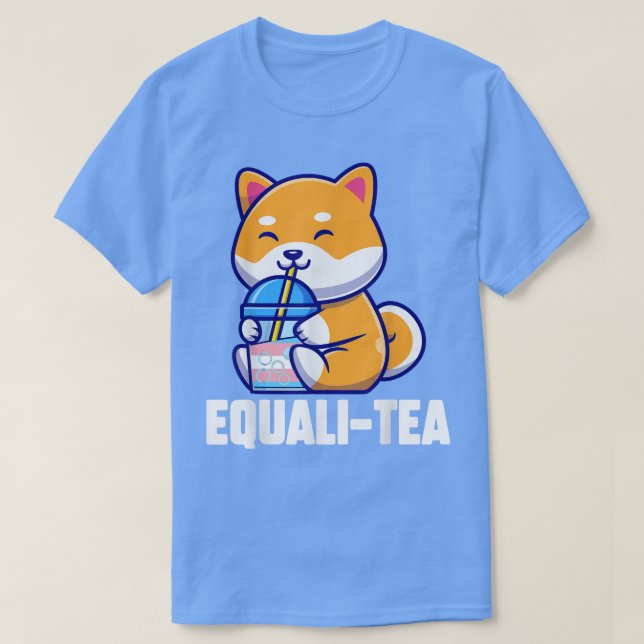 T-shirt corgi transgenre equalitea corgi transgenre equa (Design devant)