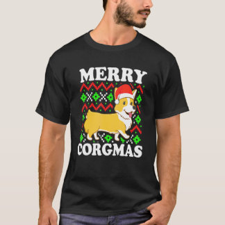 T-shirt Corgi Ugly Christmas Merry Corgmas Dog Holiday Xma