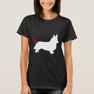 T-shirt Corgi Valentines Day Heart Farts Corgi Owner Long
