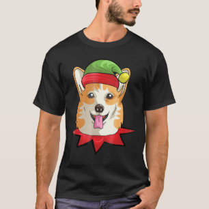 T-shirt Corgi Welsh Chien Elf Christmas Gif