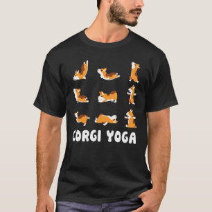 T-shirt Corgi Yoga Mignonne Méditation Exercice Dog Mo