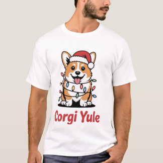 T-shirt Corgi Yule Drôle de Noël Kawaii Corgi Amoureux des