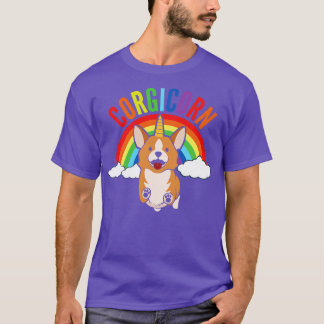 T-shirt Corgicorne Chien Welsh Corgi Pembroke Corgi