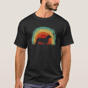 T-shirt Corgidor Rétro Vintage Arc-en-Ciel Chien Hommes Fe