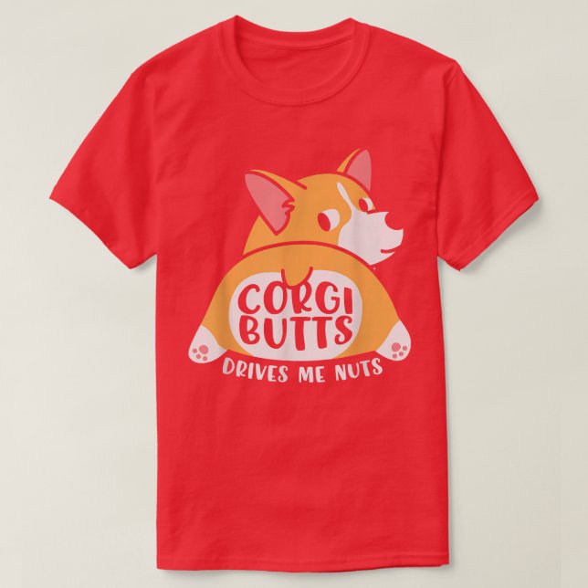 T-shirt Corgies Amusantes Chiens Gallois Les Boutons De Co (Design devant)