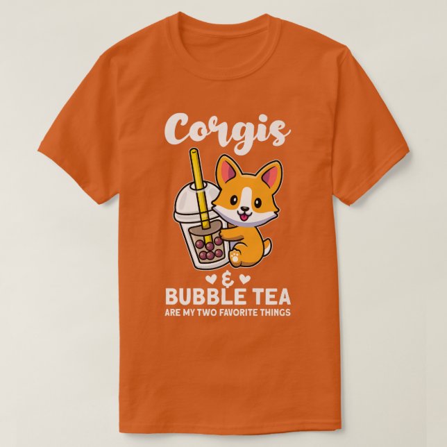 T-shirt Corgis & Buble Thé Corgi Premium (Design devant)
