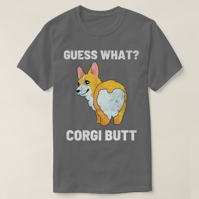 T-shirt Corgis Chien Animaux Cool Amateurs de chiot Devine (Design devant)